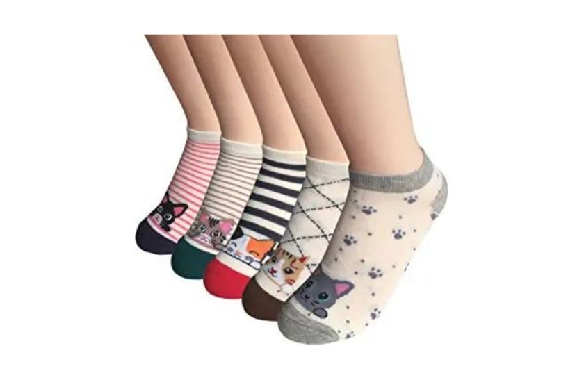 cat socks (different colors and styles of ankle socks)