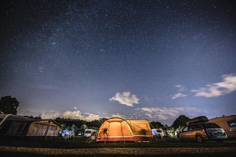 night camping showers