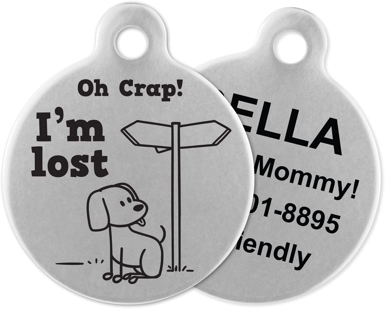 funny dog tags