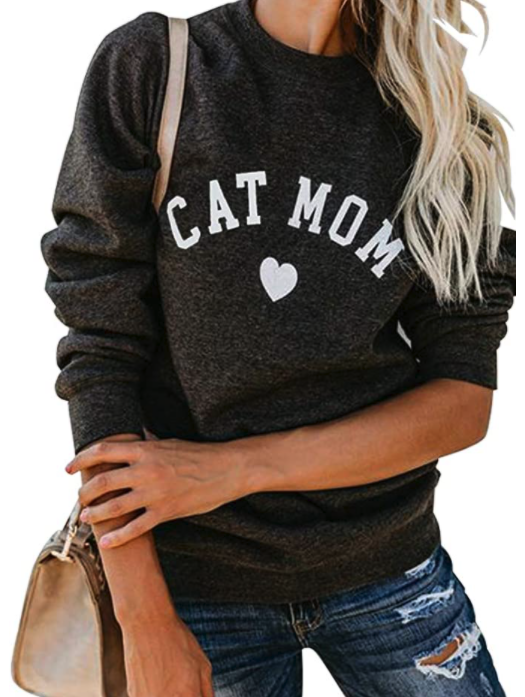 Cat Mom sweatshirt, Amazon