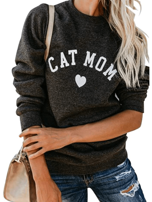 Cat Mom sweatshirt, Amazon