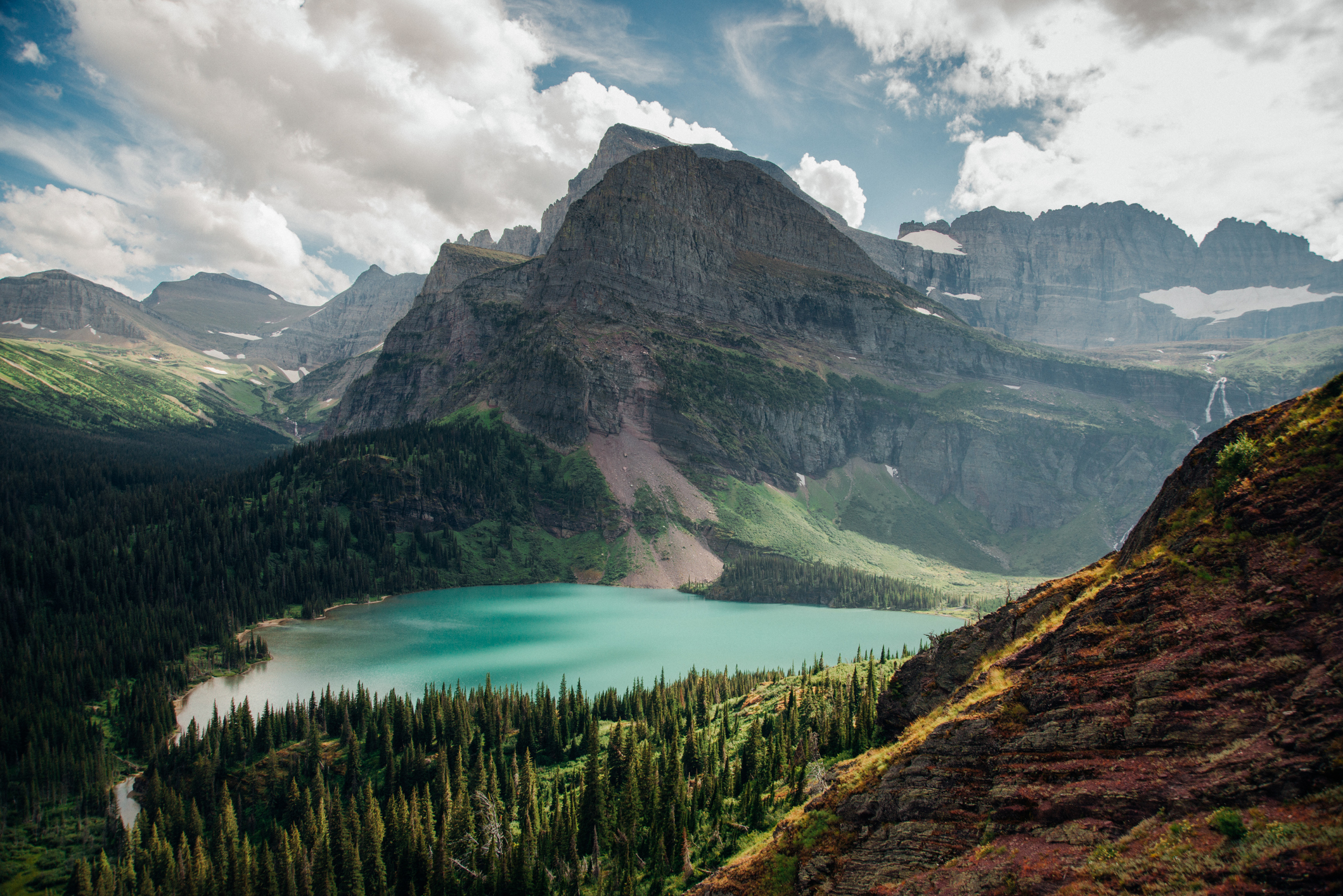 Glacier National Park is remote and beautiful, but still very popular.