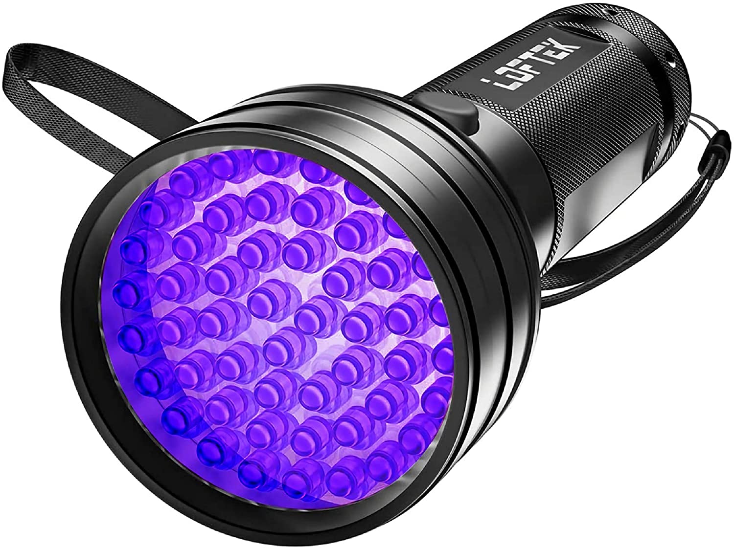 LOFTEK UV Flashlight Black Light, 51 LED 395 nM Flashlight Perfect Detector for Pet Urine and Dry Stains, Handheld Blacklight for Scorpion Hunting