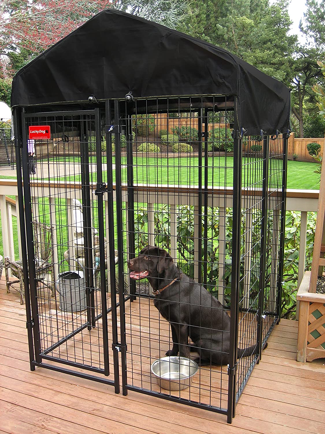 Lucky Dog Uptown Welded Wire Kennel (6'Hx4'Wx4'L)