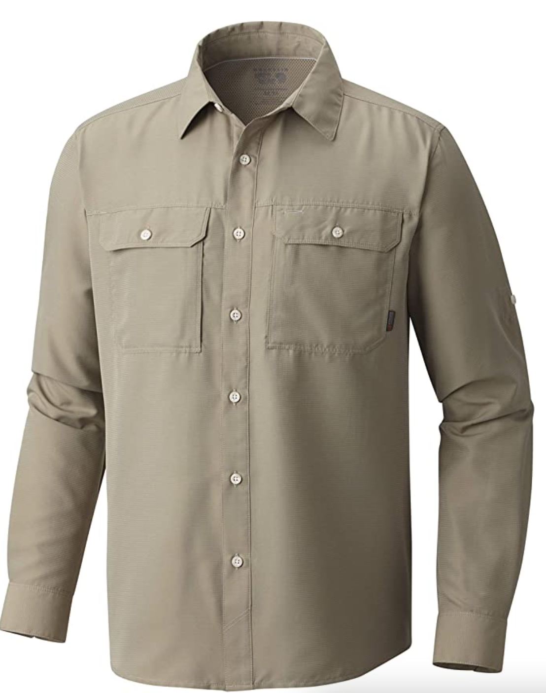 Mountain Hardwear Men's Canyon Solid Long Sleeve Shirt for Hiking, Climbing, Camping, and Casual Everyday