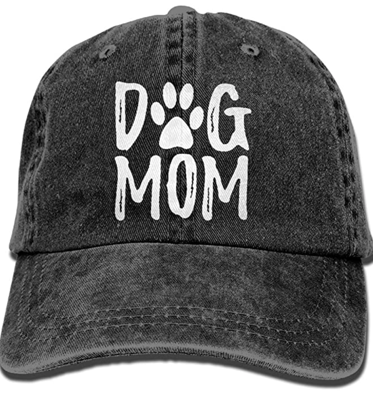 Splash Brothers Customized Unisex Dog Mom Vintage Jeans Adjustable Baseball Cap Cotton Denim Dad Hat