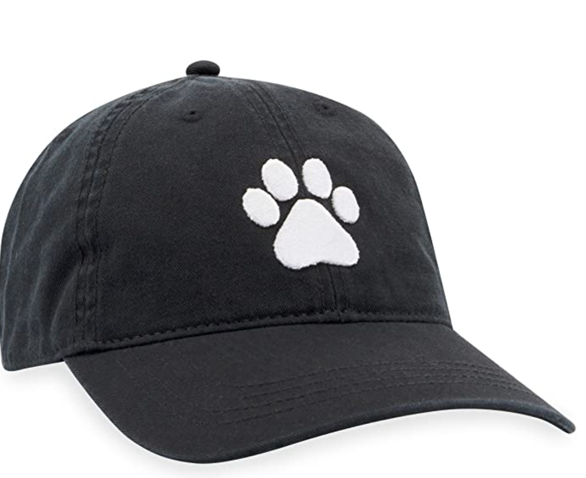 Paw Print Hat - Paw Print Dad Hat Baseball Cap Dog Hat Cat Hat Golf Hat (Black)