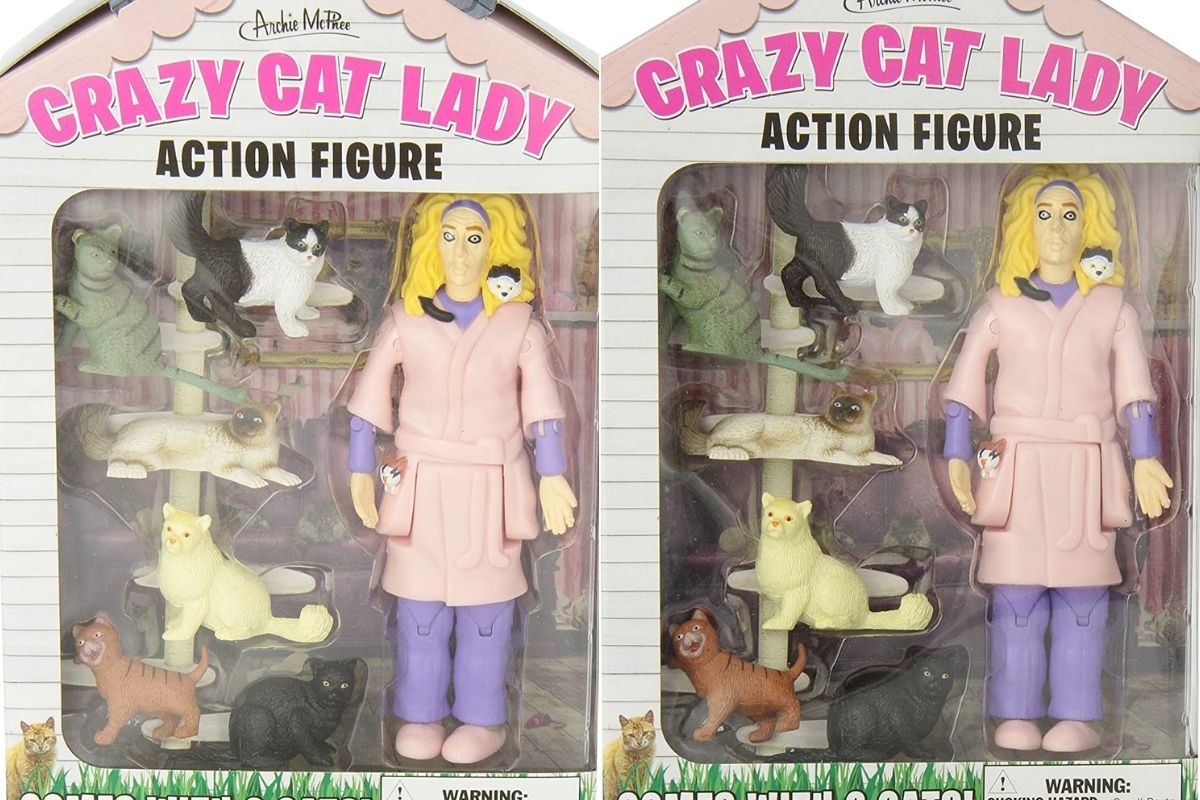 Crazy cat sales lady figure amazon