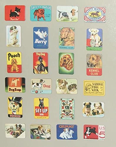 MISWEE 24-pcs magnetic fridge magnets refrigerator sticker home decoration accessories magnet paste arts crafts (dog)
