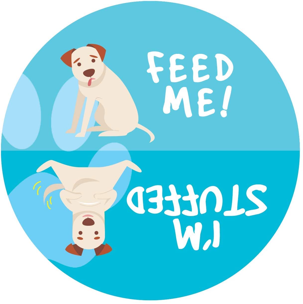 Declare Gifts Hungry Dog Refrigerator Magnet - Feed The Dog Indicator/Reminder Magnet