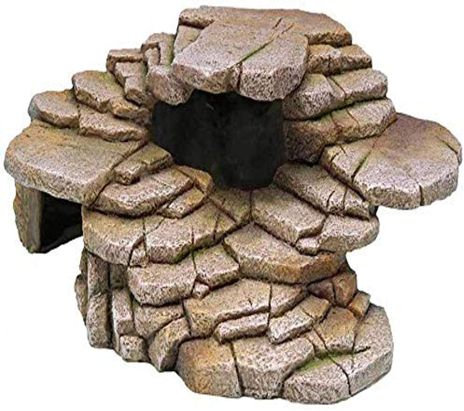 Penn-Plax Reptology Shale Step Ledge for Aquariums & Terrariums, Adds Hiding Spots, Swim Throughs, Basking Ledges for Fish, Reptiles, Amphibians, and Small Animals