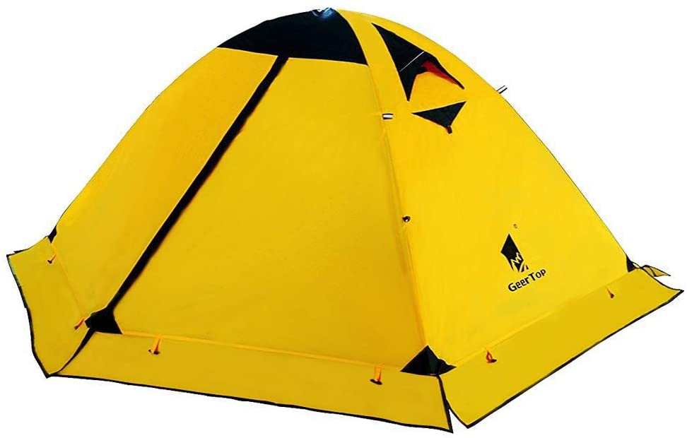 GEERTOP Backpacking Tent for 2 Person 4 Season Camping Tent Double Layer Waterproof for Outdoor Hunting, Hiking, Climbing, Travel - Easy Set Up