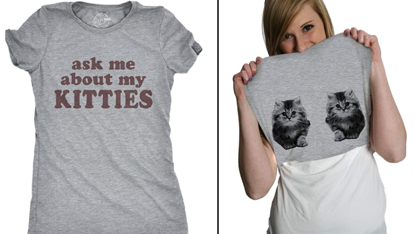 Womens Ask Me About My Kitties Flip T Shirt