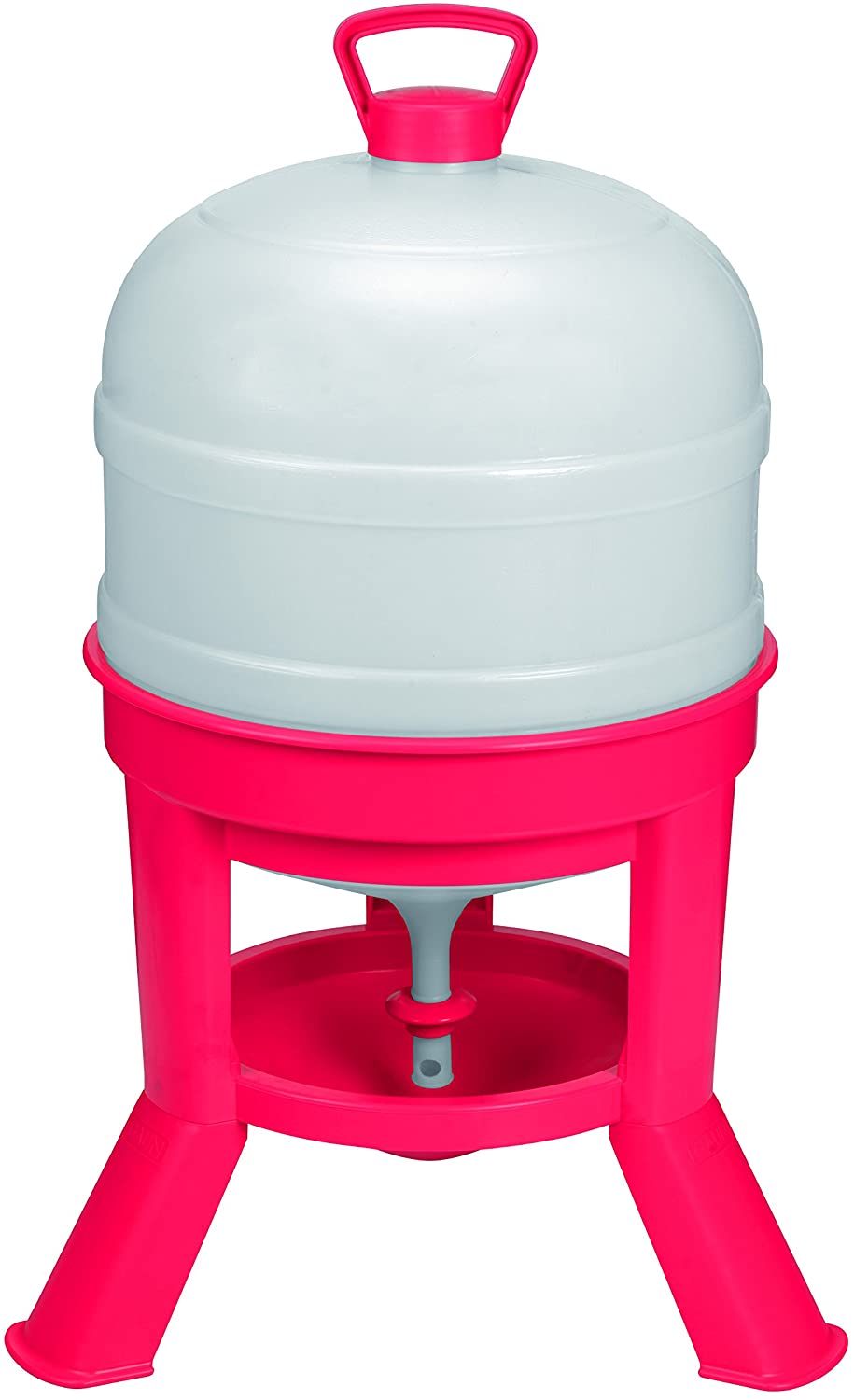 Little Giant Plastic Dome Waterer (8 Gal) Heavy Duty Plastic Gravity Fed Poultry Waterer Container Tank (Red) (Item No. DOMEWTR8)