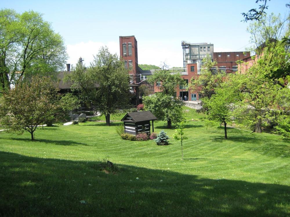 Part of the grounds of Buffalo Trace Distillery. Part park, part factory, part history lesson.