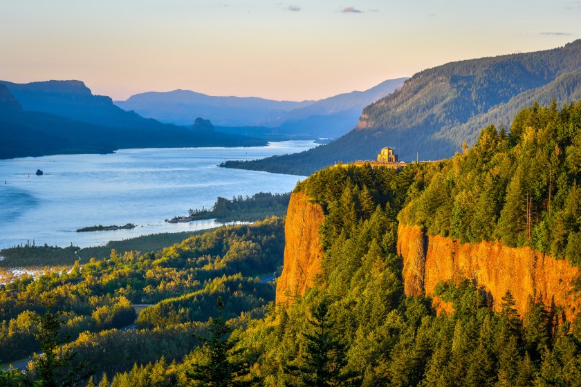 Sunset At Columbia River Gorge