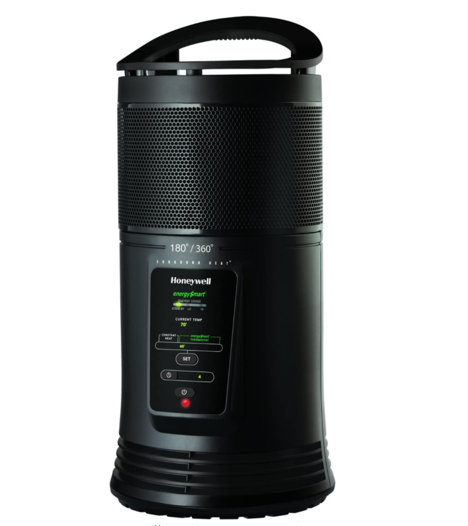 Honeywell HZ-435 EnergySmart Ceramic Surround Whole Room Heater - Black