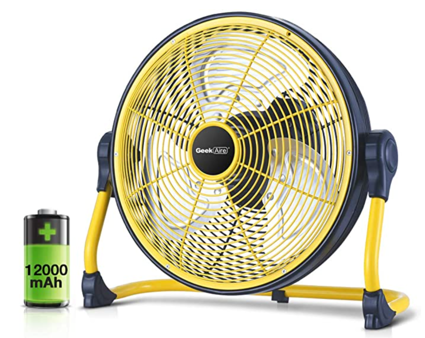 Geek Aire Fan, Battery Operated tent fan