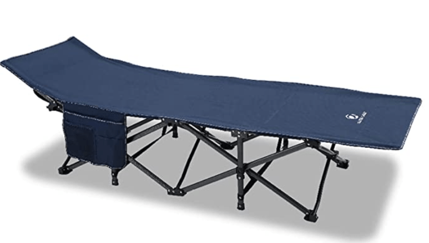 ALPHA CAMP Oversized Camping Cot Supports 600 lbs Sleeping Bed Folding Steel Frame Portable with Carry Bag