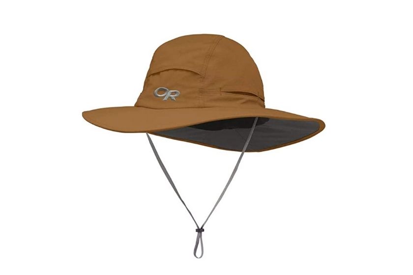 dark khaki hiking hat. bucket hat for men and women