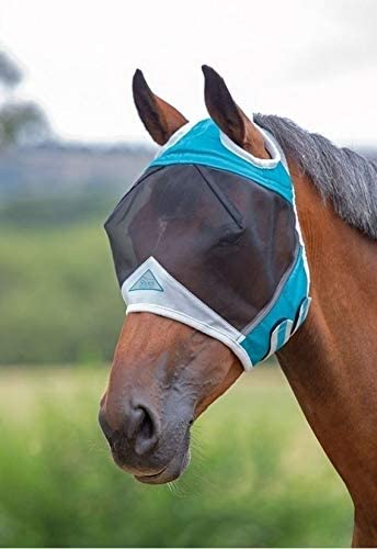  Shires Fine Mesh horse Fly Mask with Ear Holes