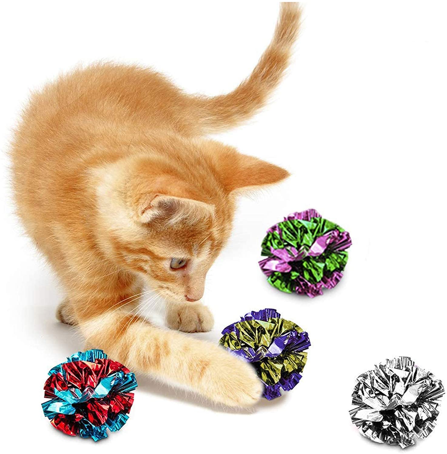 Mylar Crinkle Ball Toys