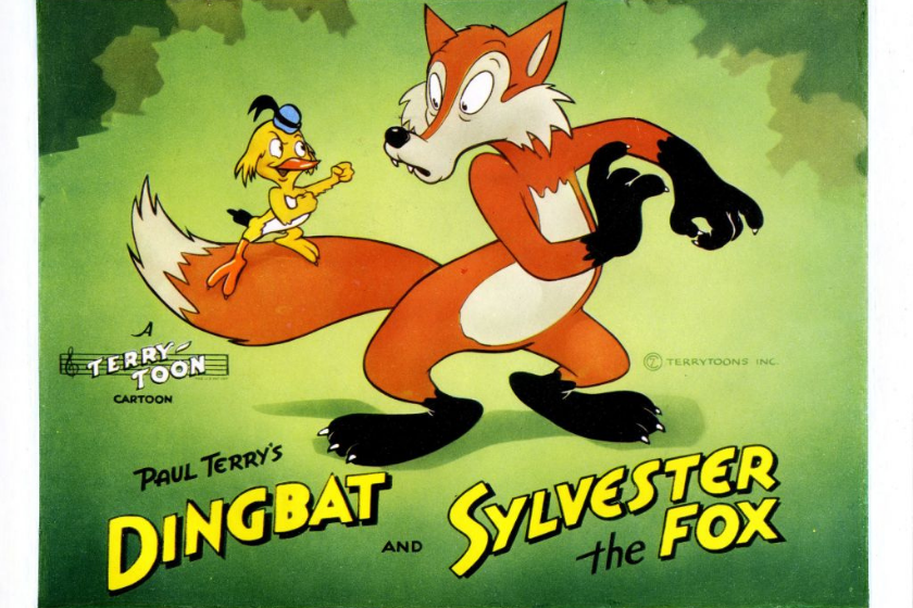 Dingbat And Sylvester The Fox, poster, circa early 1950s.