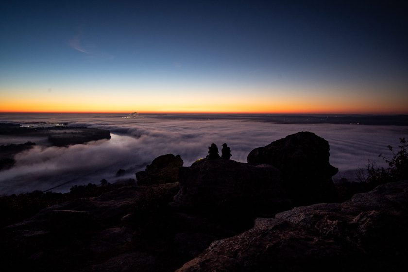 A view of the Arkansas River Valley from Stouts Point on Petit Jean Mountain