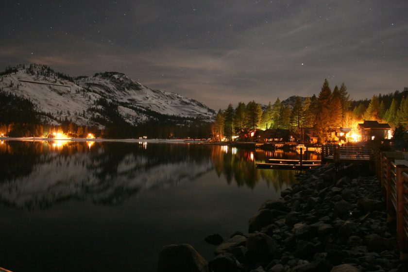 Donner lake is near Lake Tahoe