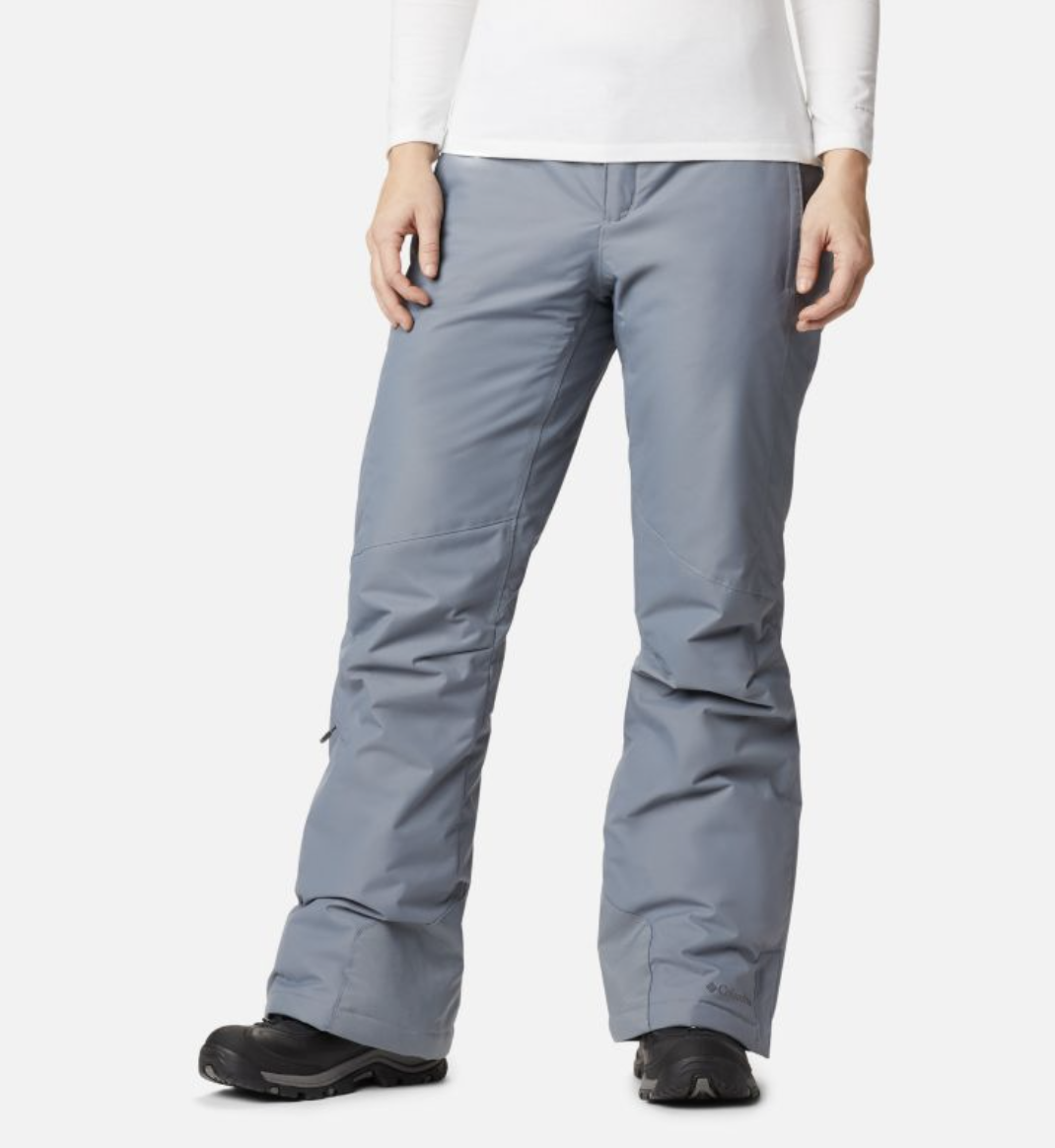 gray winter pants for women to wear in the snow