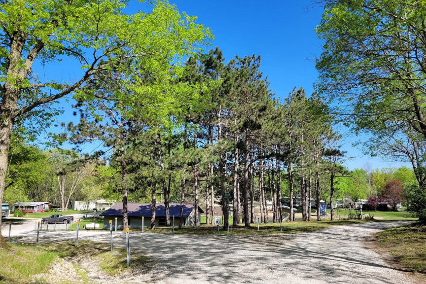 view of the grounds of blue lake resort, a nude rv park