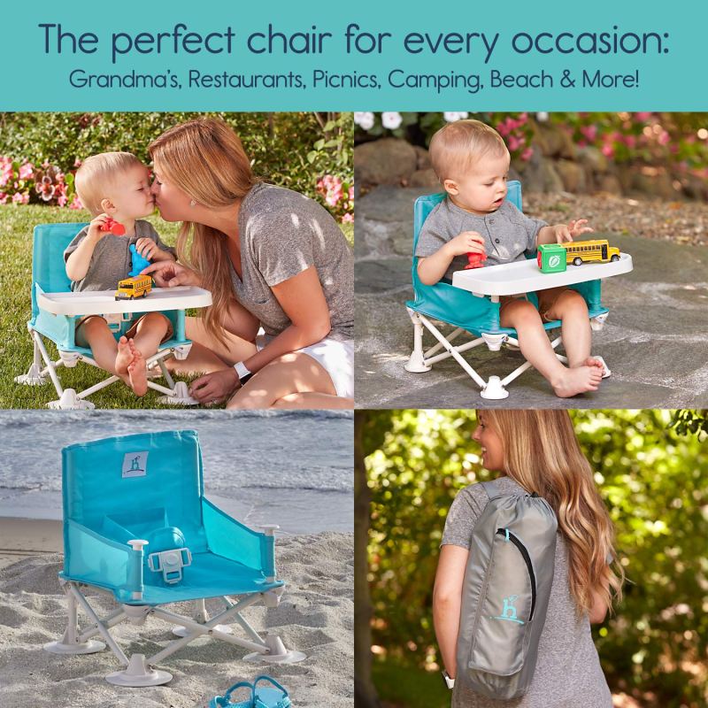 Camping High Chair - small blue chair for babies