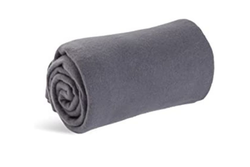 best travel blanket (microfleece gray blanket)