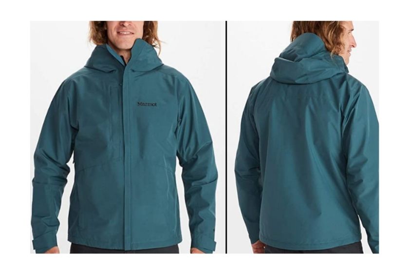 men's hiking jacket from Marmot (Blue Jacket that's waterproof & windproof)