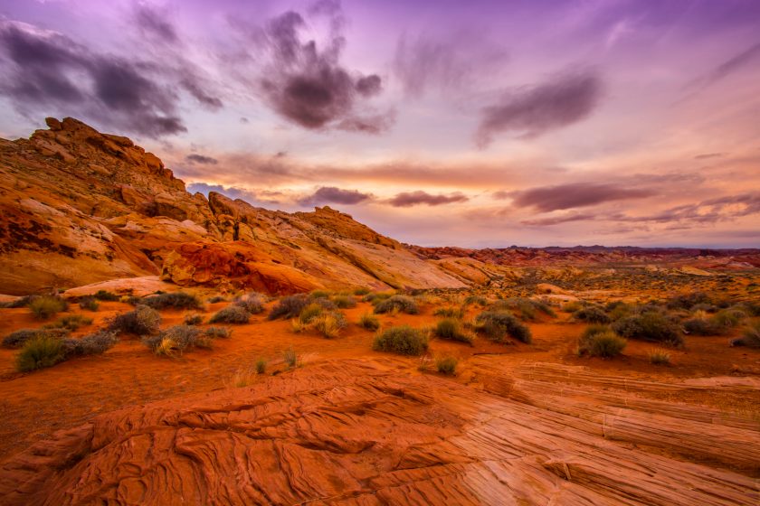 Sunset in Red Rock Canyon National Conservation Area, Nevada