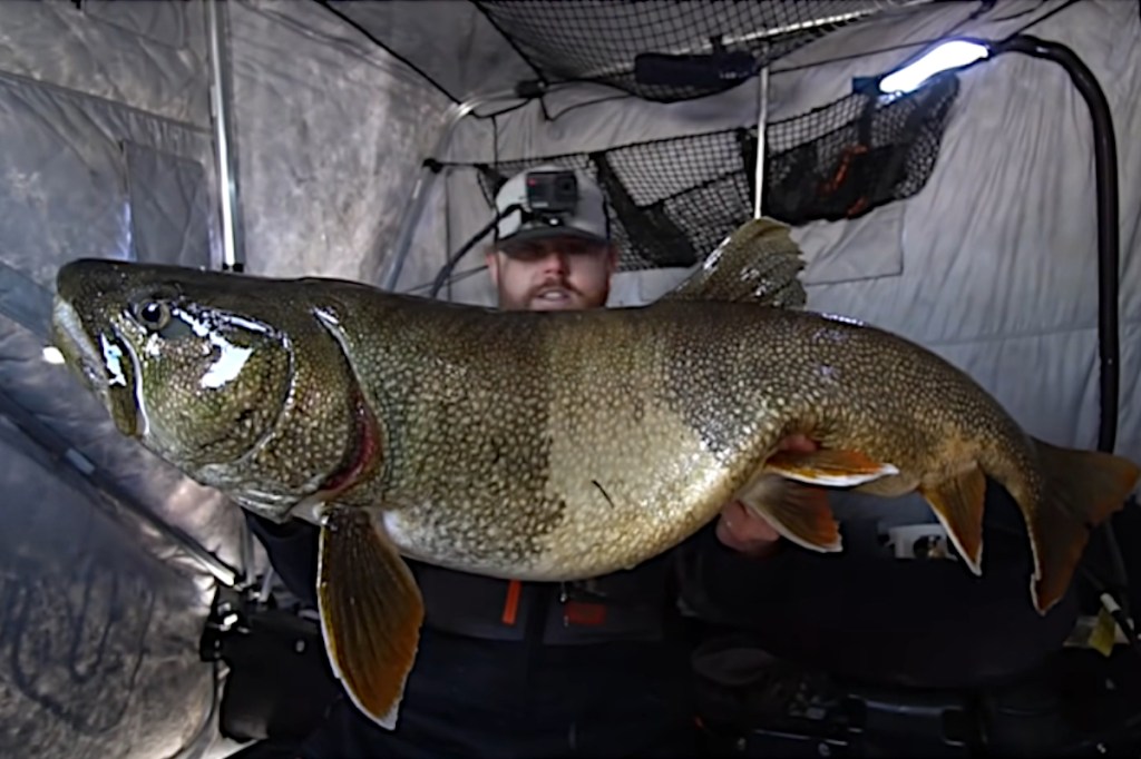 Ice Fishing in Montana for Huge Lake Trout