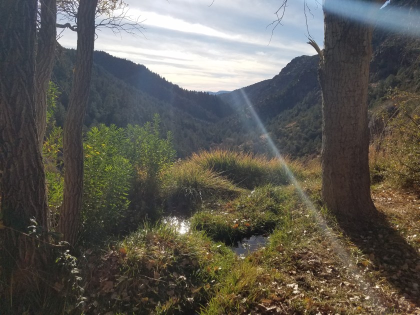 View from hiking to the top of the Tonto Natural Bridge State Park