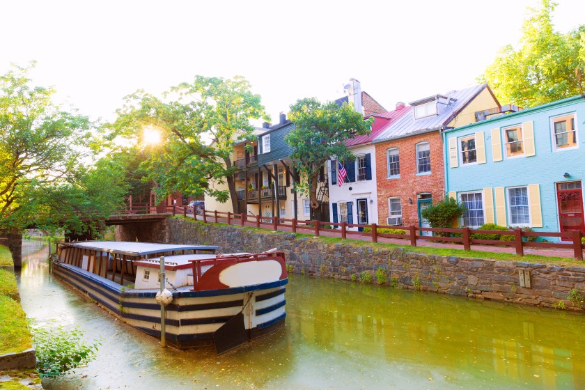 Chesapeake and Ohio Canal National Historical Park in Georgetown Washington DC