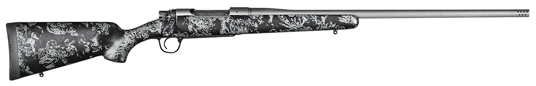A rifle chambered for 28 Nosler.
