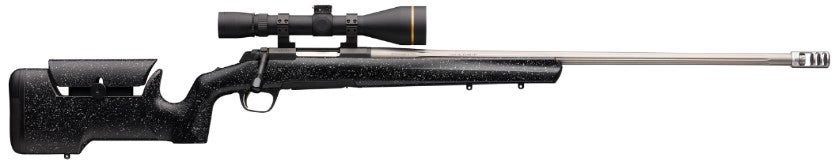 A Browning rifle chambered in 28 Nosler