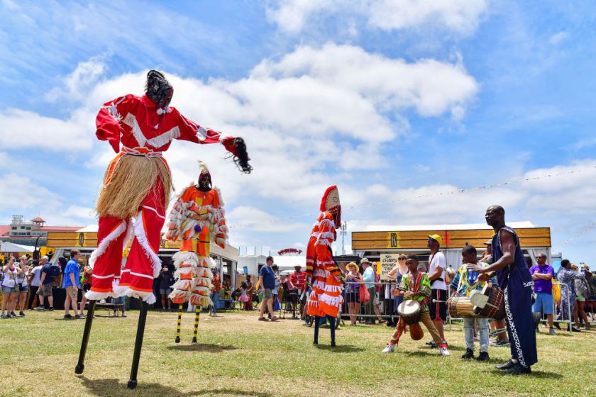 NEW ORLEANS, LOUISIANA - MAY 05: Atmosphere during the 2019 New Orleans Jazz &amp; Heritage Festival 50th Anniversary at Fair Grounds Race Course on May 05, 2019 in New Orleans, Louisiana