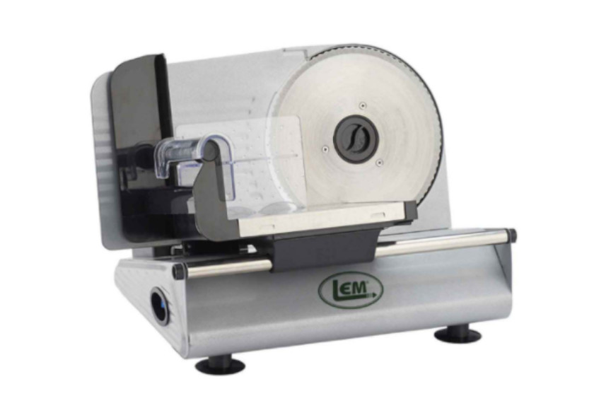 A meat slicer for processing big game meat.