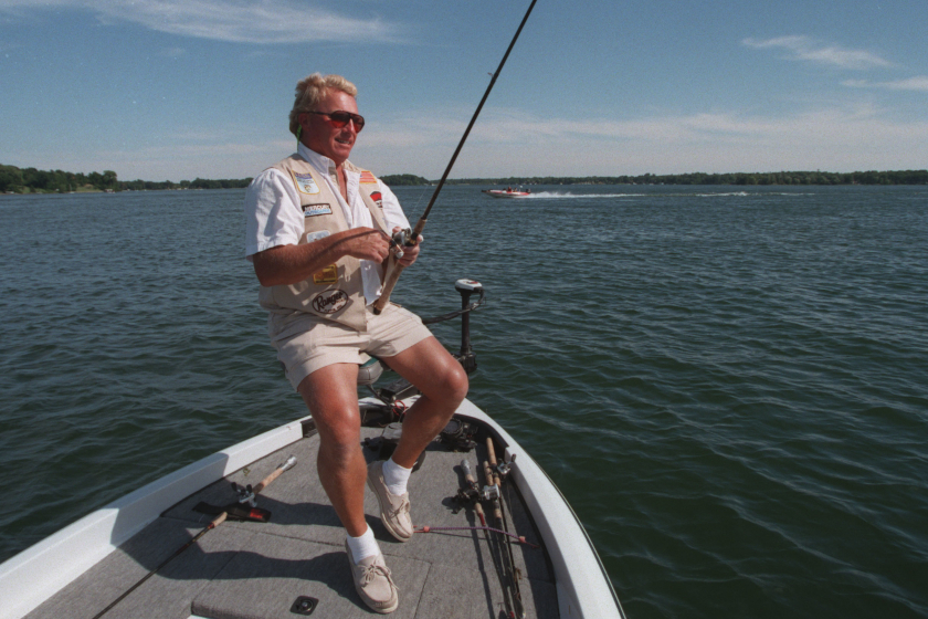 Roland Martin fishing in a bass tournament.