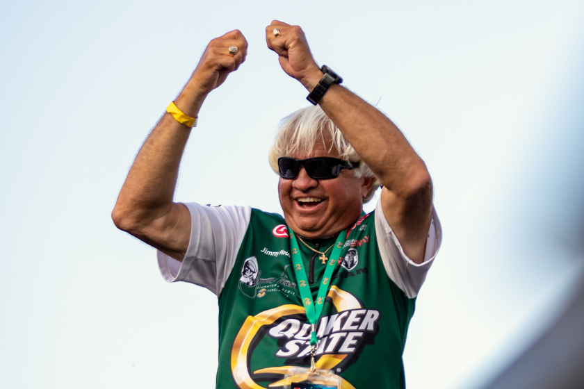 Jimmy Houston at a NASCAR race.