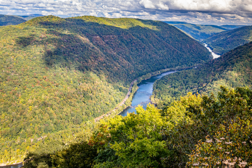 Grandview Overlook New River Gorge National Park and Preserve West Virginia