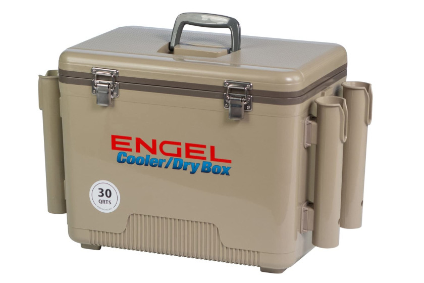 A cooler built specifically for kayaking and fishing.