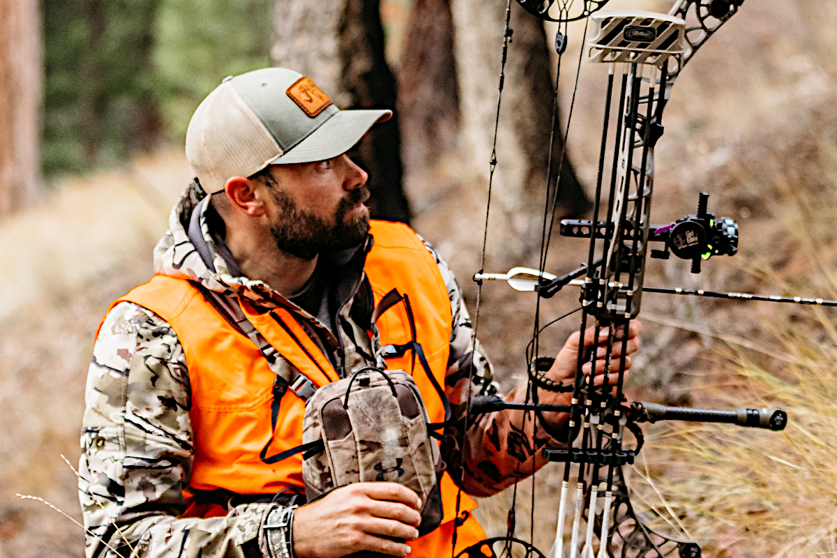 Remi Warren hunting in the backwoods.