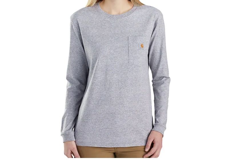 gray longsleeve shirt — carhartt for women