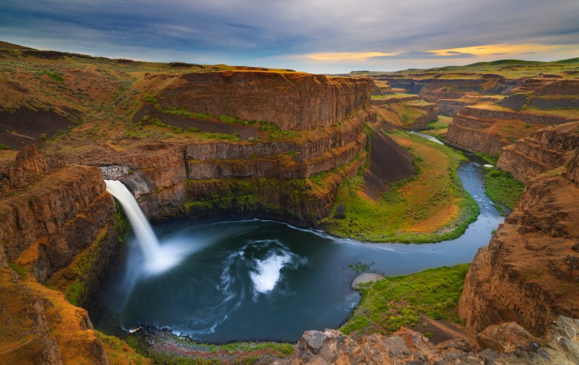 The Palouse Falls lies on the Palouse river in Southeast Washington