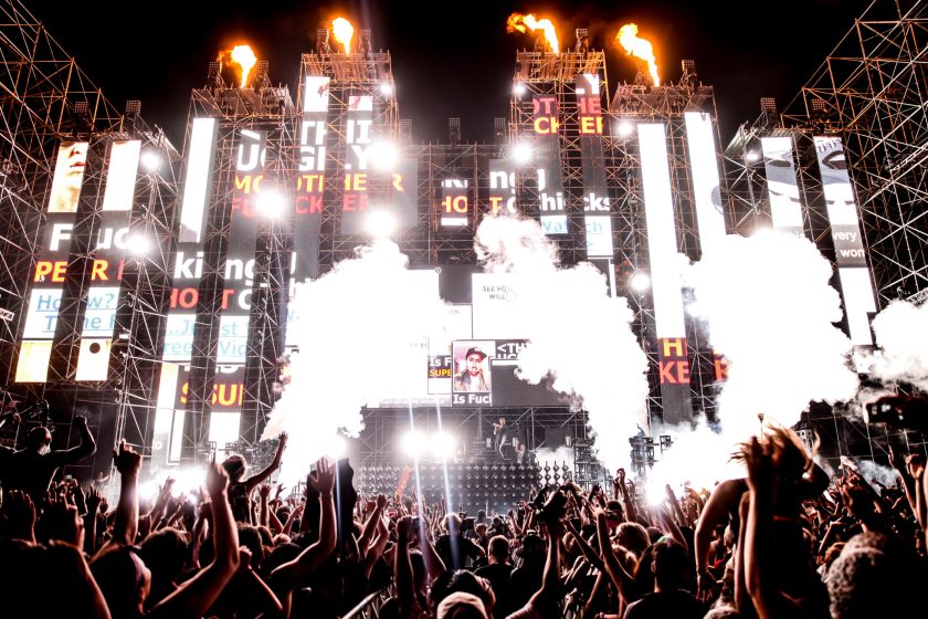 DJ Dillon Francis performs during the HARD Summer Music Festival at Fairplex on August 1, 2015 in Pomona, California.